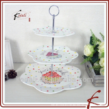 colored cake plates